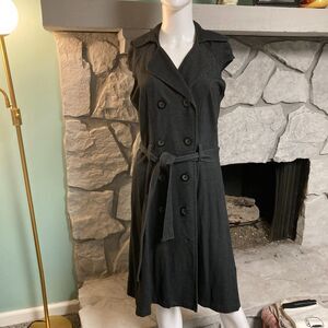 Liz Claiborne Gray Wrap Dress Size 10